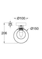 Настенно-потолочный светильник Maytoni Basic form MOD521WL-01G1